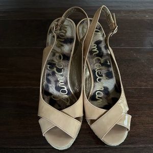 Sam Edelman Patent Leather Espadrille Wedges